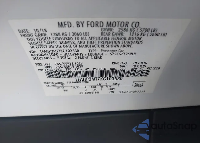 1FAHP2MT7KG103530: 44558538