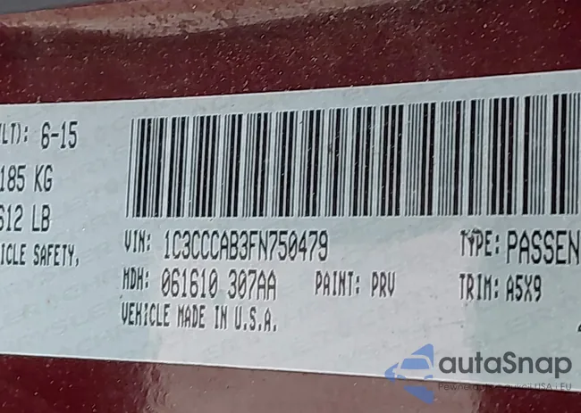 1C3CCCAB3FN750479: 44558755