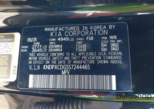 KNDPXCDG5S7244465: 44559059