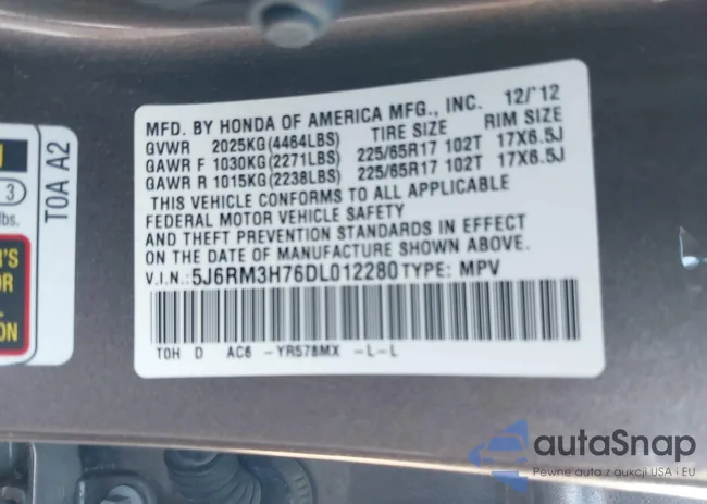 5J6RM3H76DL012280: 44559697