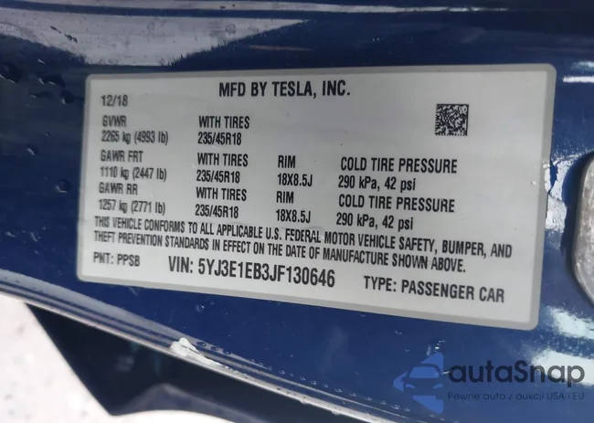 5YJ3E1EB3JF130646: 44559339