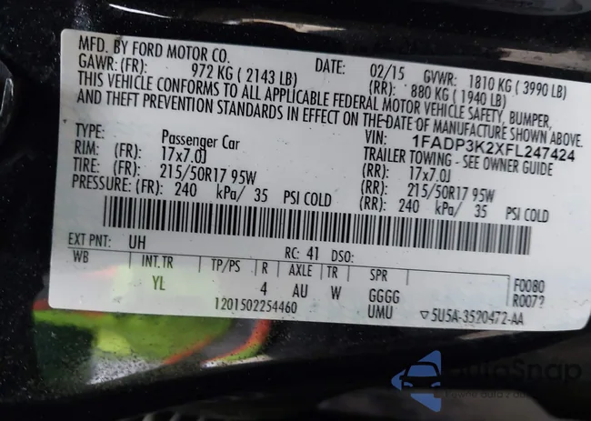 1FADP3K2XFL247424: 44559354