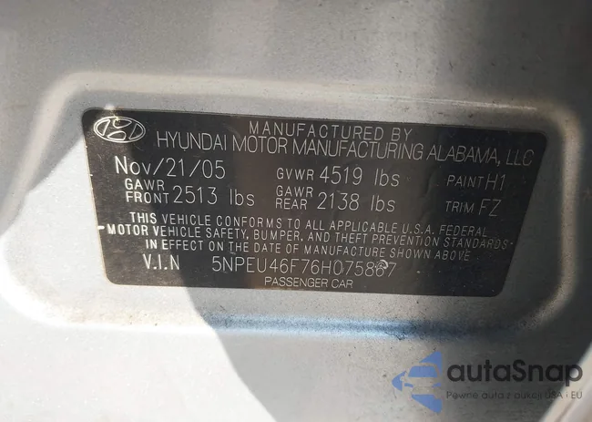 5NPEU46F76H075867: 44560535