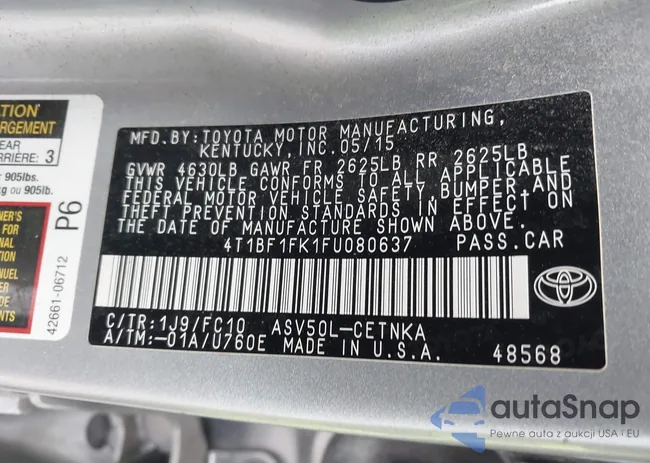 4T1BF1FK1FU080637: 44560587