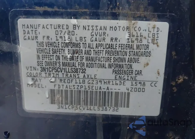 3N1CP5CV1LL538732: 44560807