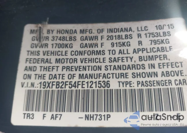 19XFB2F54FE121536: 44560853