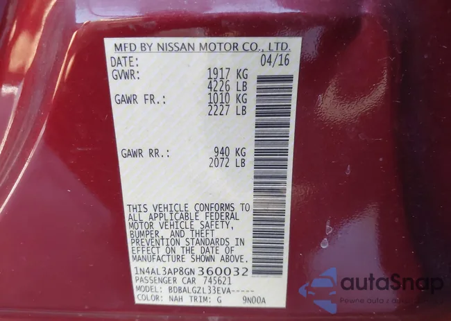 1N4AL3AP8GN360032: 44560990