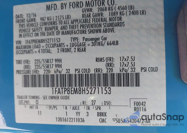 1FATP8EM8H5271153: 44561039