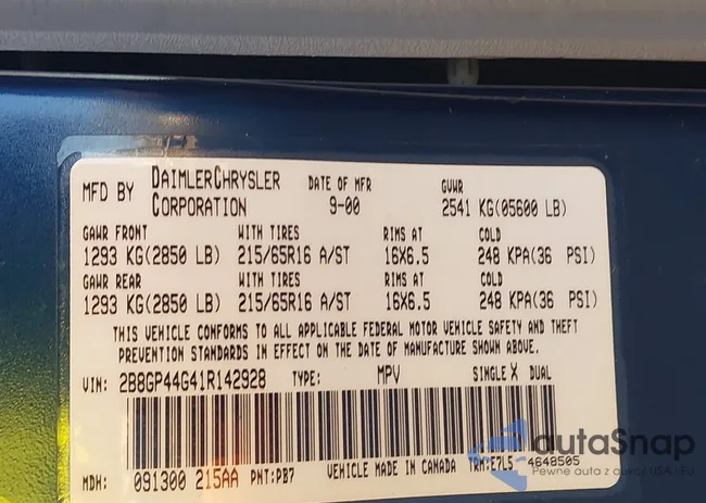 2B8GP44G41R142928: 44560323