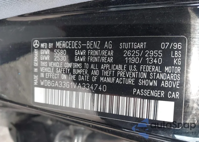 WDBGA33G1VA334740: 44561731