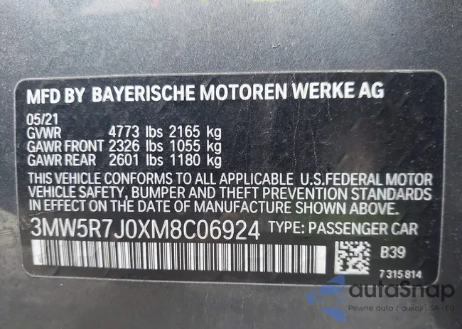 3MW5R7J0XM8C06924: 44561765