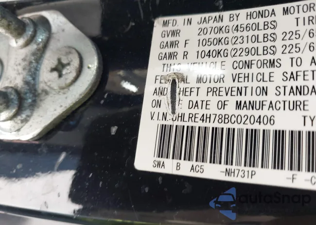 JHLRE4H78BC020406: 44561916