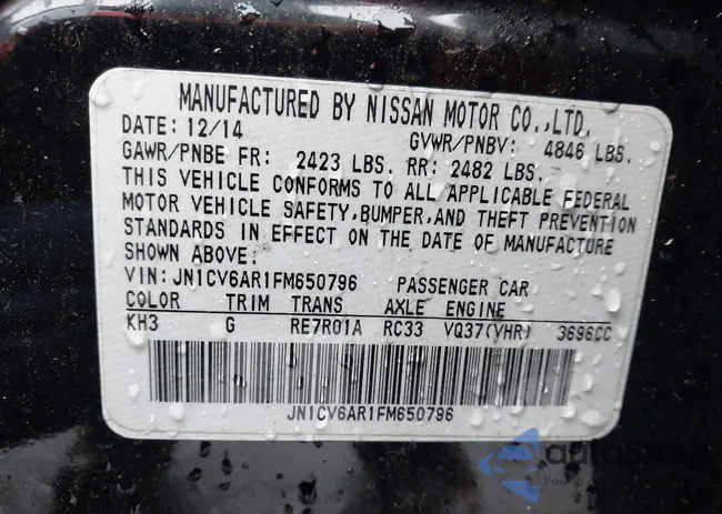 JN1CV6AR1FM650796: 44561256