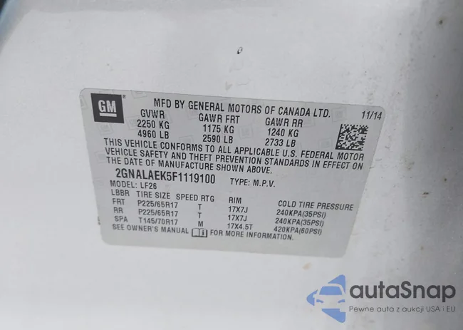 2GNALAEK5F1119100: 44561289