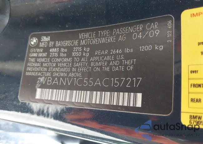 WBANV1C55AC157217: 44562758