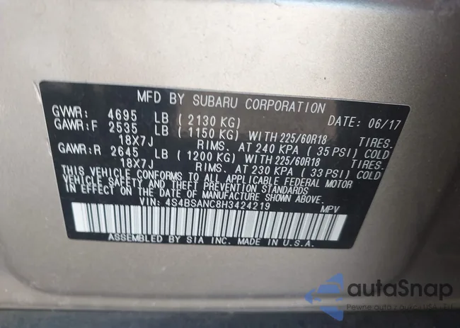 4S4BSANC8H3424219: 44562314