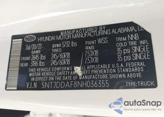 5NTJDDAF8NH036355: 44563559