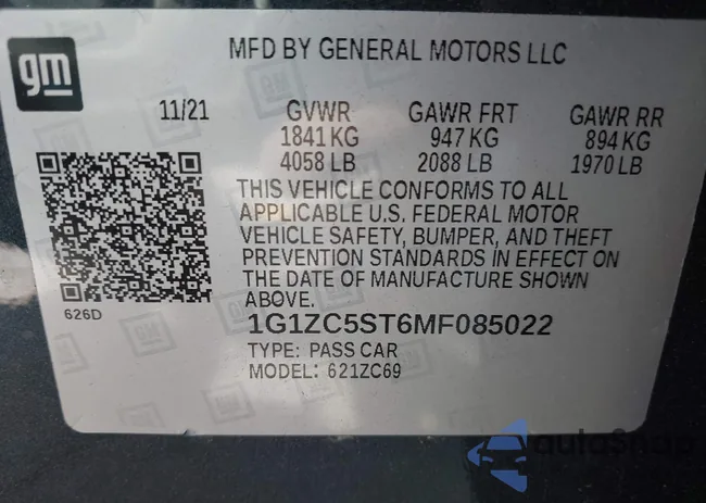 1G1ZC5ST6MF085022: 44563609