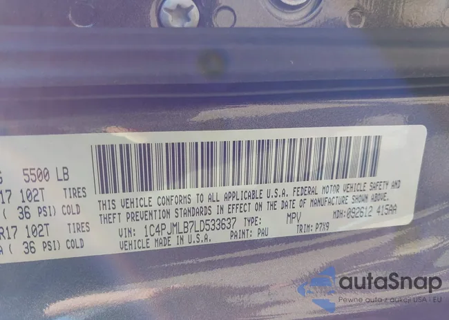 1C4PJMLB7LD533637: 44563722