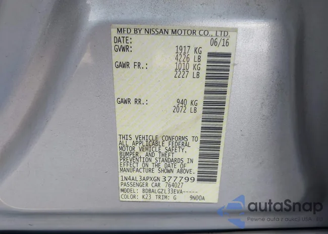 1N4AL3APXGN377799: 44563766