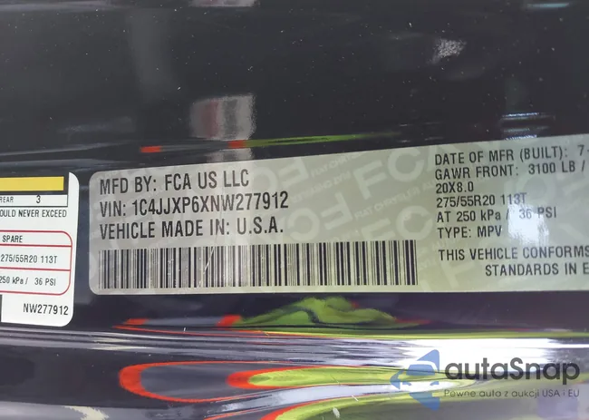 1C4JJXP6XNW277912: 44563785