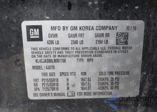 KL4CJASB8LB081766: 44563815