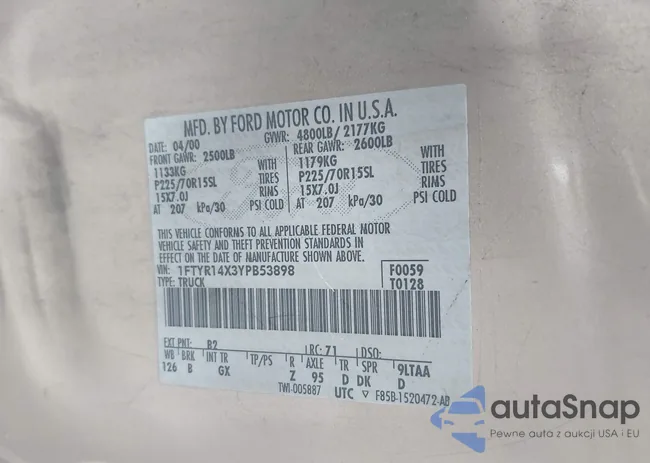 1FTYR14X3YPB53898: 44564068