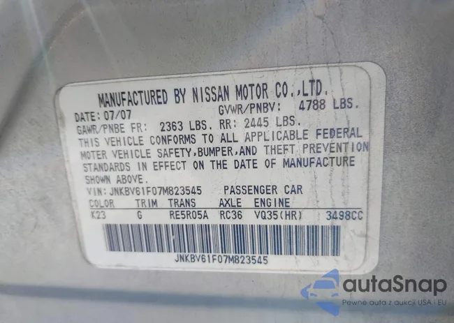 JNKBV61F07M823545: 44563125