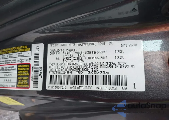 5TFSZ5AN4JX149896: 44563198