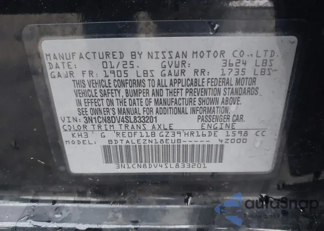 3N1CN8DV4SL833201: 44563208