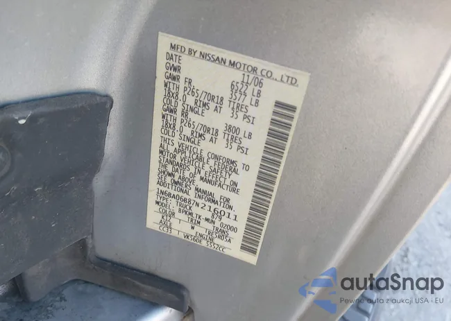 1N6BA06B87N216011: 44563318