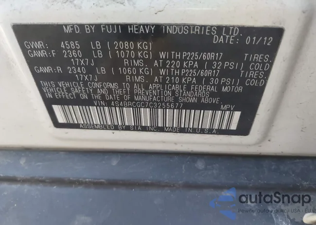 4S4BRCGC7C3255677: 44563351