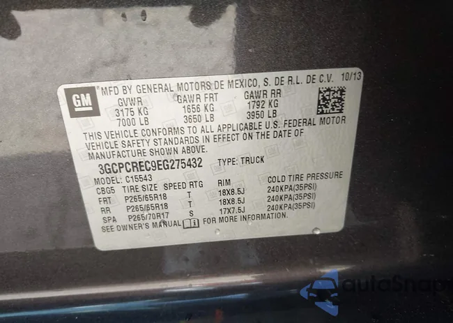 3GCPCREC9EG275432: 44563384