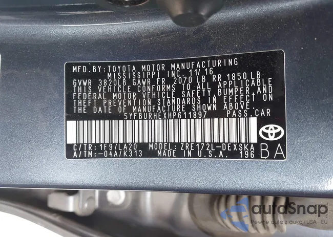 5YFBURHEXHP611897: 44563501