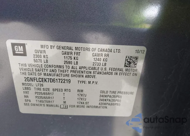 2GNFLCEK7D6172219: 44564747