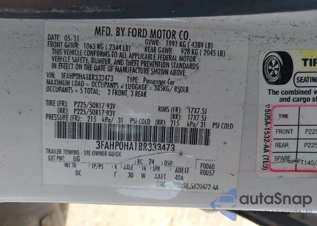 3FAHP0HA1BR333473: 44564182