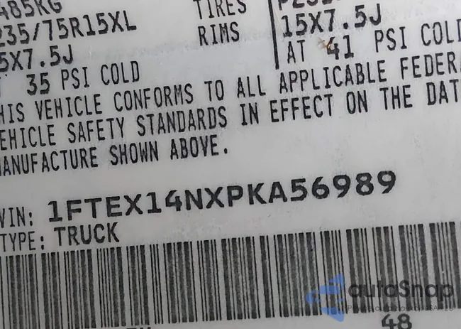 1FTEX14NXPKA56989: 44564455