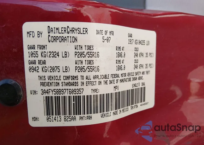 3A4FY58B97T609357: 44566113