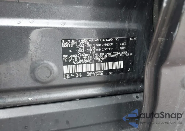 2T3RWRFV2SW275722: 44565350