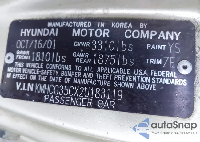 KMHCG35CX2U183119: 44566734