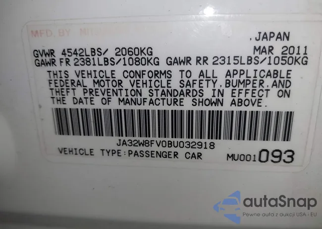 JA32W8FV0BU032918: 44566749