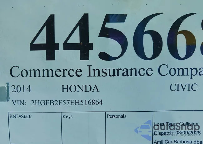 2HGFB2F57EH516864: 44566879