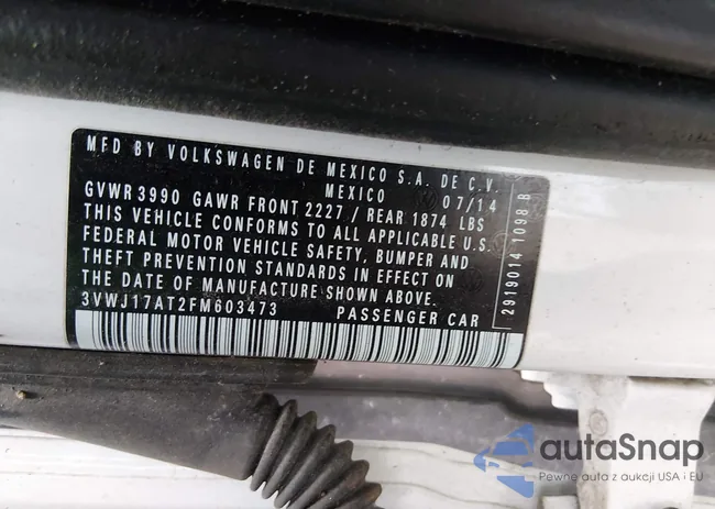 3VWJ17AT2FM603473: 44566899