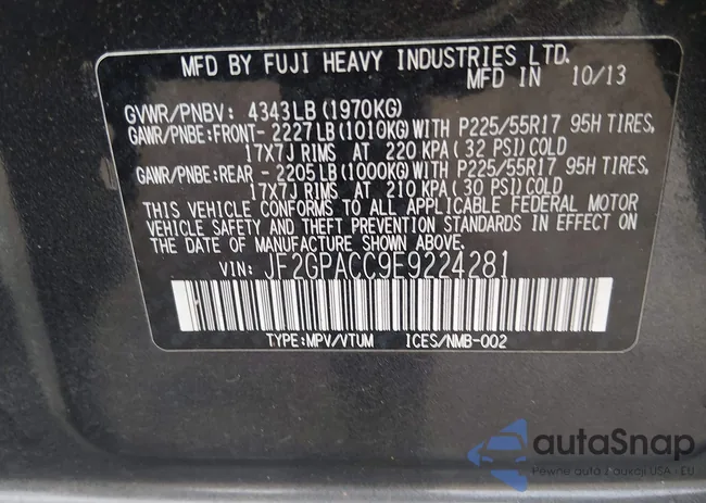 JF2GPACC9E9224281: 44567021