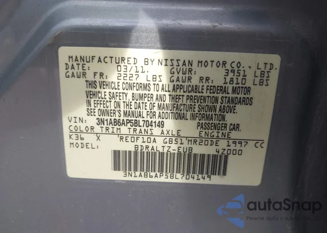 3N1AB6AP5BL704149: 44567036