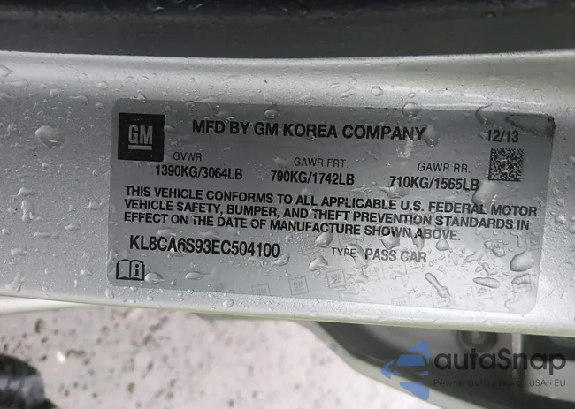 KL8CA6S93EC504100: 44566223