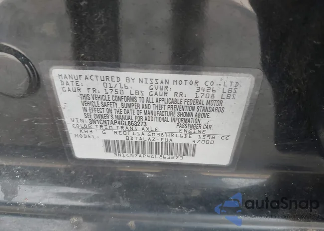 3N1CN7AP4GL863273: 44566467