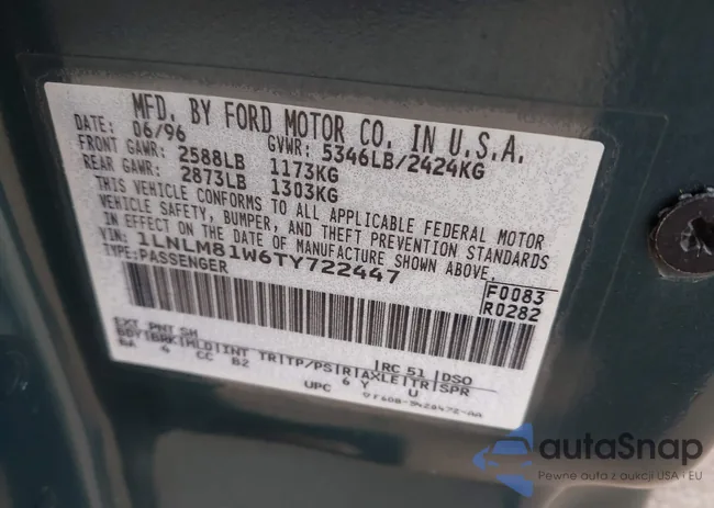 1LNLM81W6TY722447: 44567555