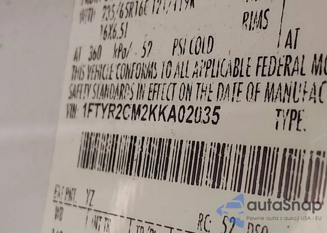 1FTYR2CM2KKA02035: 44567564