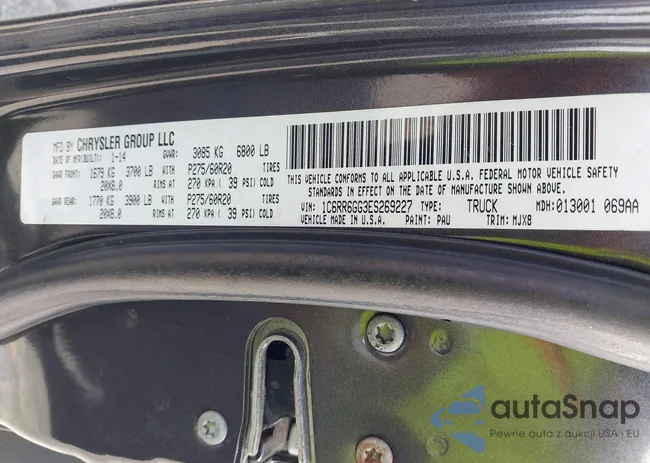 1C6RR6GG3ES269227: 44567627